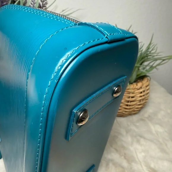Louis Vuitton Alma BB teal/turquoise epi leather - Picture 5 of 12